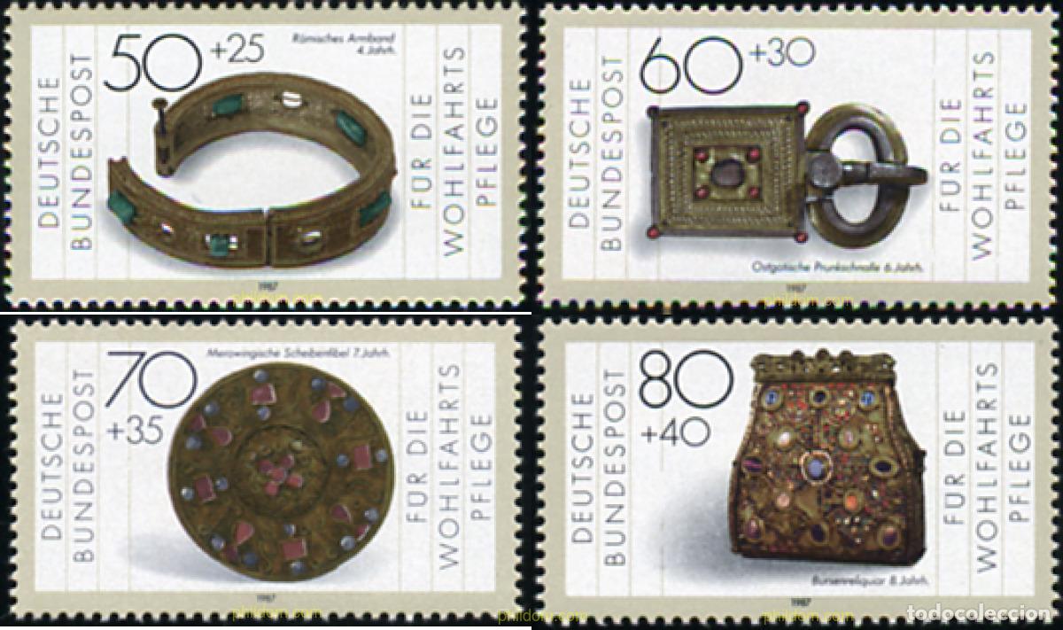 Sellos: 145745 MNH ALEMANIA FEDERAL 1987 OBRAS DE ARTE DE LOS MUSEOS DE LA REPUBLICA FEDERAL