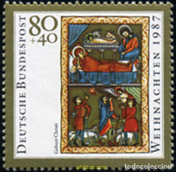 Sellos: 150340 MNH ALEMANIA FEDERAL 1987 NAVIDAD