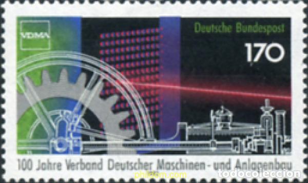 Stamps: 150351 MNH ALEMANIA FEDERAL 1992 CENTENARIO DE LA ASOCIACION ALEMANA DE CONSTRUCCION E INSTALACION