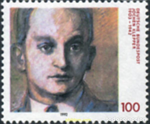 Stamps: 150355 MNH ALEMANIA FEDERAL 1992 50 ANIVERSARIO DE LA MUERTE DEL ESCRITOR JOCHEN KLEPPER