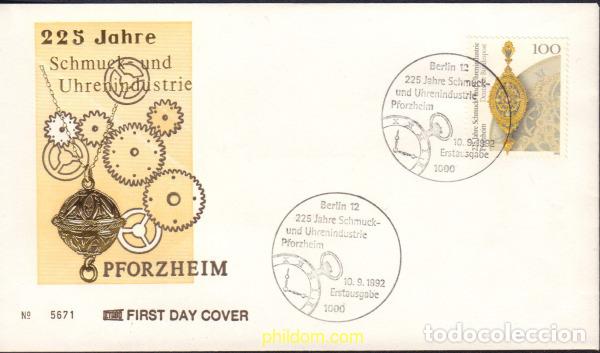 Stamps: 447888 MNH ALEMANIA FEDERAL 1992 225 ANIVERSARIO DE LA INDUSTRIA DE PFORZHEIM
