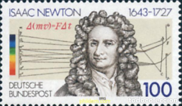 Stamps: 150358 MNH ALEMANIA FEDERAL 1993 350 ANIVERSARIO DEL NACIMIENTO DE ISAAC NEWTON