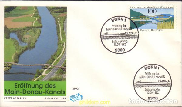 Stamps: 447890 MNH ALEMANIA FEDERAL 1992 INAUGURACION DEL CANAL MAIN-DANUBIO