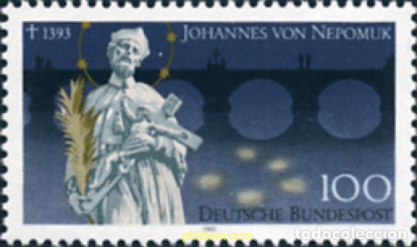 Stamps: 150363 MNH ALEMANIA FEDERAL 1993 600 ANIVERSARIO DE LA MUERTE DE SAN JEAN NEPOMUCENE