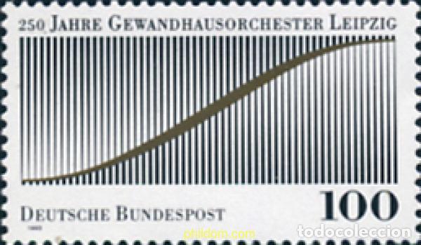 Stamps: 150362 MNH ALEMANIA FEDERAL 1993 250 ANIVERSARIO DE LA ORQUESTA GEWANDHAUS DE LEIPZIG