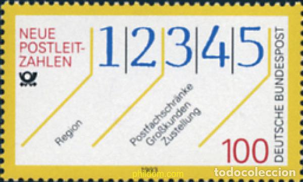Stamps: 150365 MNH ALEMANIA FEDERAL 1993 NUEVOS CODIGOS POSTALES