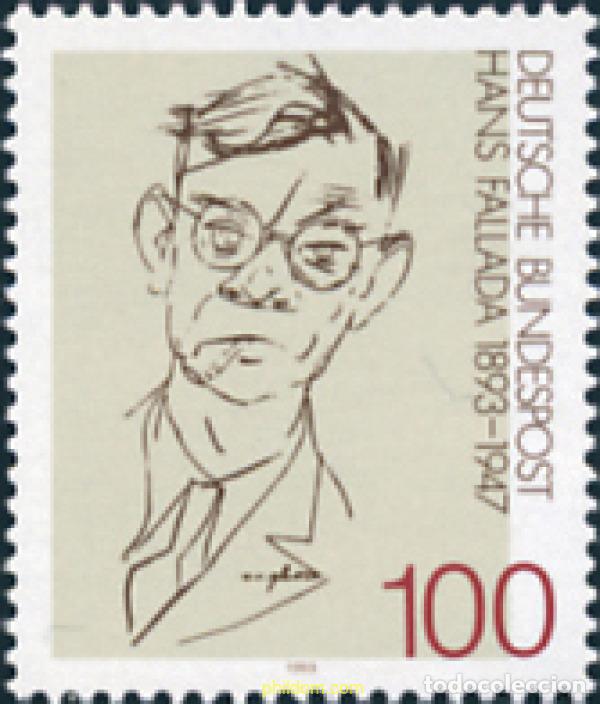Stamps: 150375 MNH ALEMANIA FEDERAL 1993 CENTENARIO DEL NACIMIENTO DE HANS FALLADA