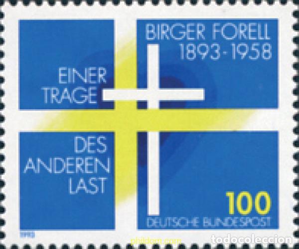 Timbres: 150383 MNH ALEMANIA FEDERAL 1993 CENTENARIO DEL NACIMIENTO DE BIRGER FORELL
