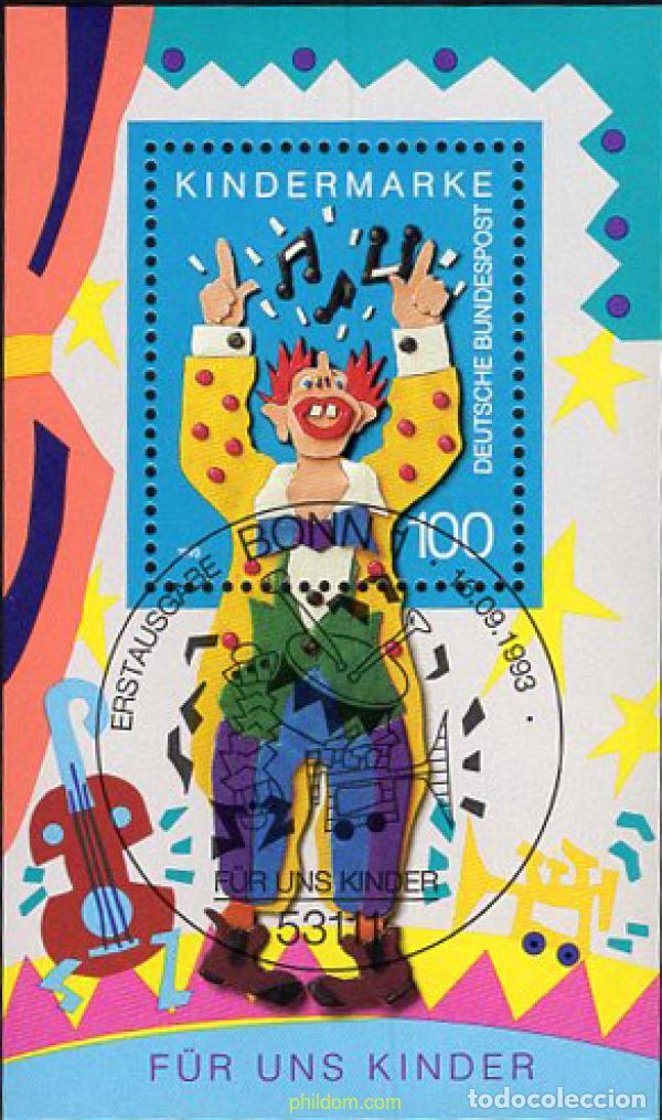 Timbres: 665869 USED ALEMANIA FEDERAL 1993 PARA NOSOTROS LOS NI&Ntilde;OS