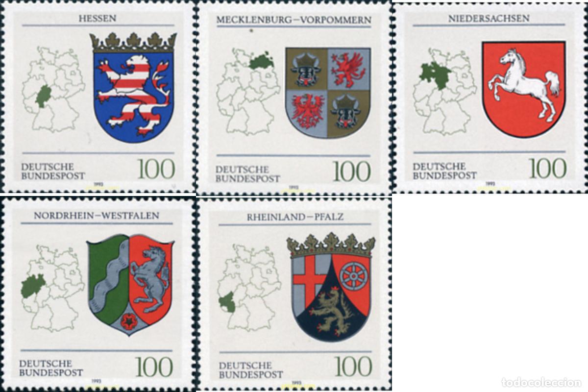 Sellos: 150366 MNH ALEMANIA FEDERAL 1993 ESCUDOS