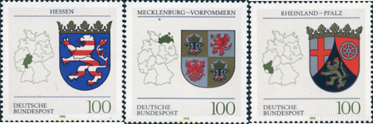 Sellos: 335177 MNH ALEMANIA FEDERAL 1993 ESCUDOS