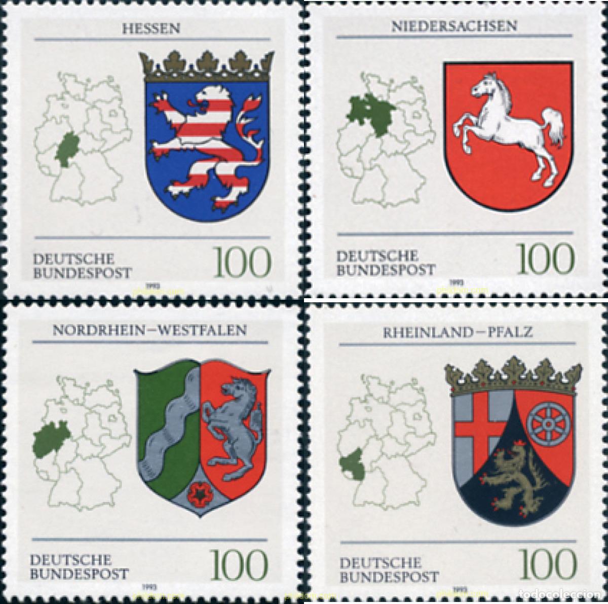 Sellos: 622321 MNH ALEMANIA FEDERAL 1993 ESCUDOS
