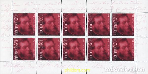 Sellos: 146230 MNH ALEMANIA FEDERAL 2004 200 ANIVERSARIO DEL NACIMIENTO DE LUDWIG FEUERBACH