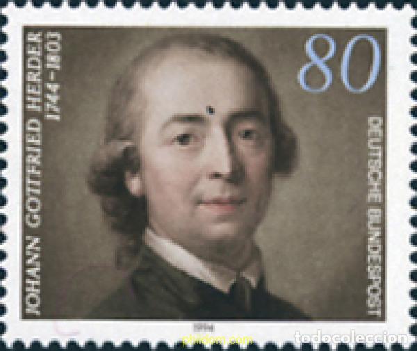 Sellos: 150408 MNH ALEMANIA FEDERAL 1994 250 ANIVERSARIO DEL NACIMIENTO DE JOHANN GOTTFRIED HERDER