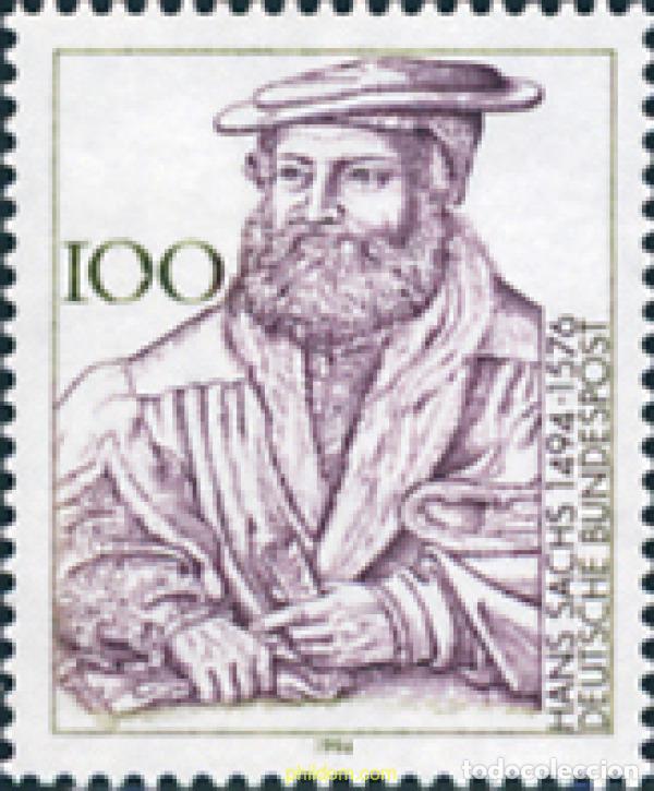 Sellos: 146311 MNH ALEMANIA FEDERAL 1994 500 ANIVERSARIO DEL NACIMIENTO DEL POETA HANS SACHS