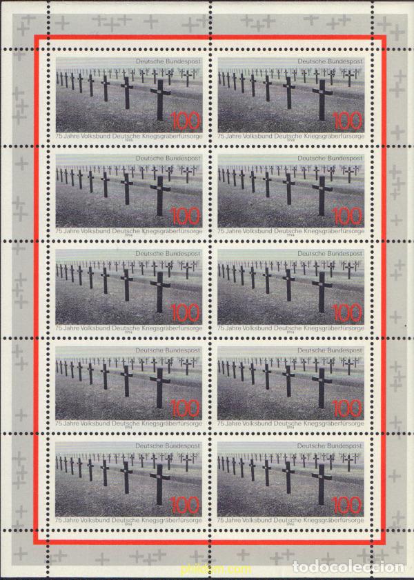 Sellos: 146318 MNH ALEMANIA FEDERAL 1994 CONSERVACION DE LOS CEMENTERIOS MILITARES