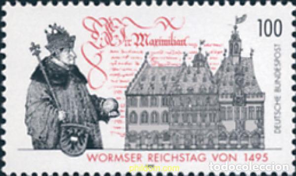 Sellos: 146329 MNH ALEMANIA FEDERAL 1995 5 CENTENARIO DE LA DIETA DE WORMS