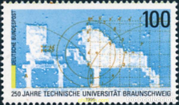 Sellos: 146346 MNH ALEMANIA FEDERAL 1995 250 ANIVERSARIO DE LA UNIVERSIDAD TECNICA CAROLO-WILHELMINA DE BRA