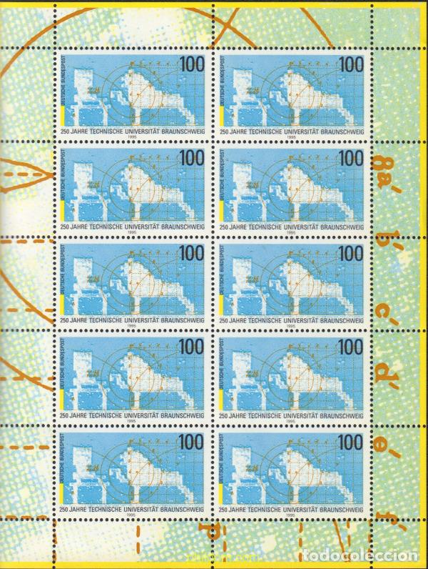 Sellos: 146347 MNH ALEMANIA FEDERAL 1995 250 ANIVERSARIO DE LA UNIVERSIDAD TECNICA CAROLO-WILHELMINA DE BRA