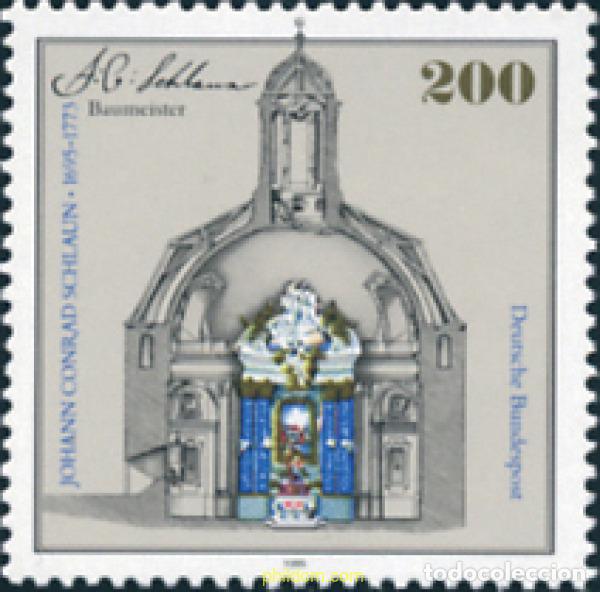 Sellos: 146372 MNH ALEMANIA FEDERAL 1995 300 ANIVERSARIO DEL NACIMIENTO DEL ARQUITECTO JOHANN CONRAD SCHLAU