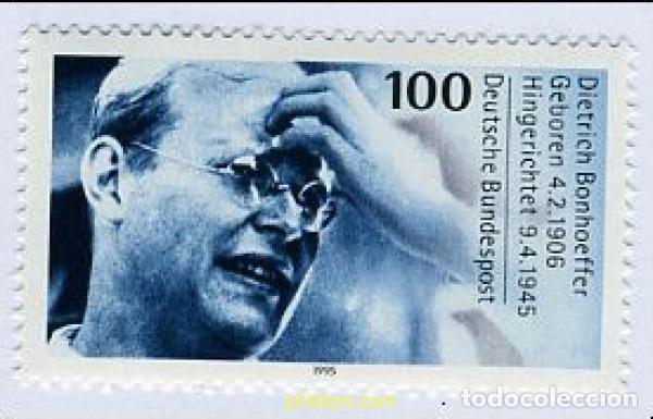 Sellos: 146374 MNH ALEMANIA FEDERAL 1995 50 ANIVERSARIO DE LA MUERTE DE DIETRICH BONHOEFFER