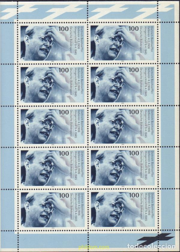 Sellos: 146375 MNH ALEMANIA FEDERAL 1995 50 ANIVERSARIO DE LA MUERTE DE DIETRICH BONHOEFFER