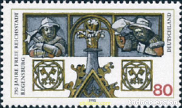 Sellos: 146354 MNH ALEMANIA FEDERAL 1995 750 ANIVERSARIO DE LA CIUDAD LIBRE IMPERIAL DE REGENSBURG