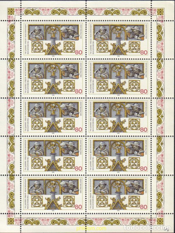 Sellos: 146355 MNH ALEMANIA FEDERAL 1995 750 ANIVERSARIO DE LA CIUDAD LIBRE IMPERIAL DE REGENSBURG