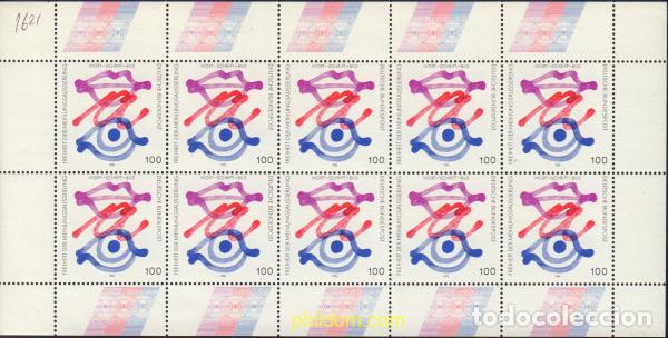 Sellos: 146371 MNH ALEMANIA FEDERAL 1995 PRINCIPIOS DE LA DEMOCRACIA. LIBERTAD DE EXPRESION