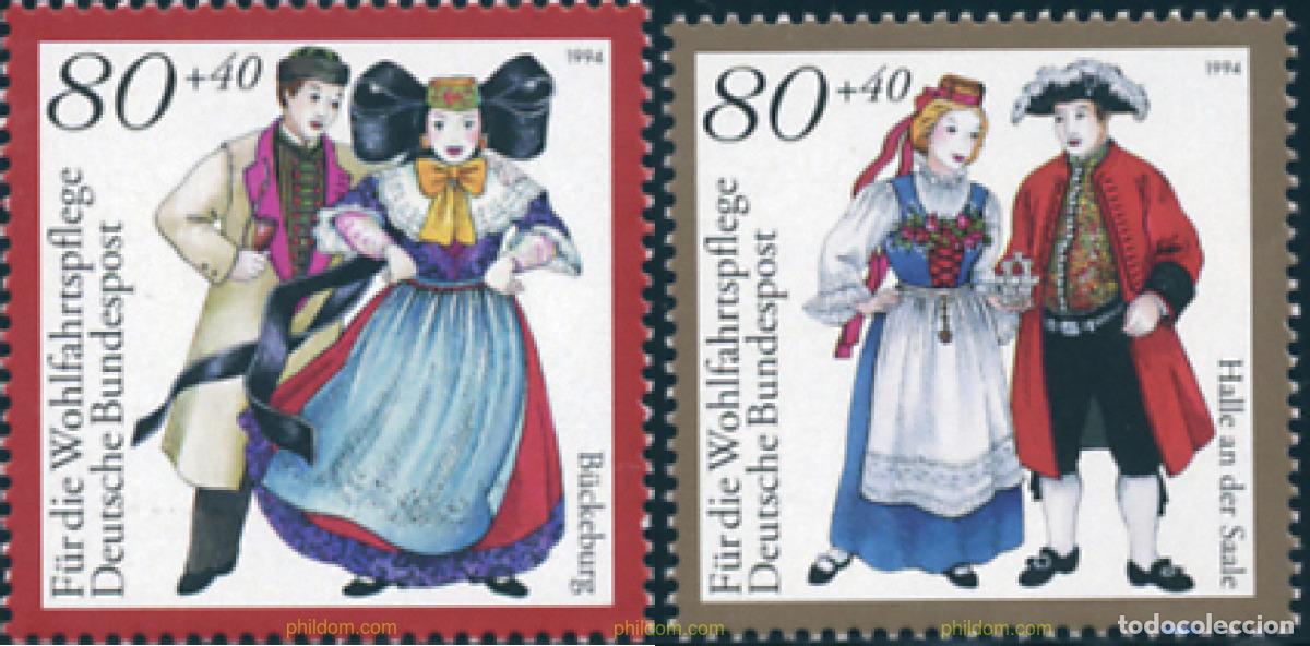 Sellos: 627099 MNH ALEMANIA FEDERAL 1994 TRAJES REGIONALES
