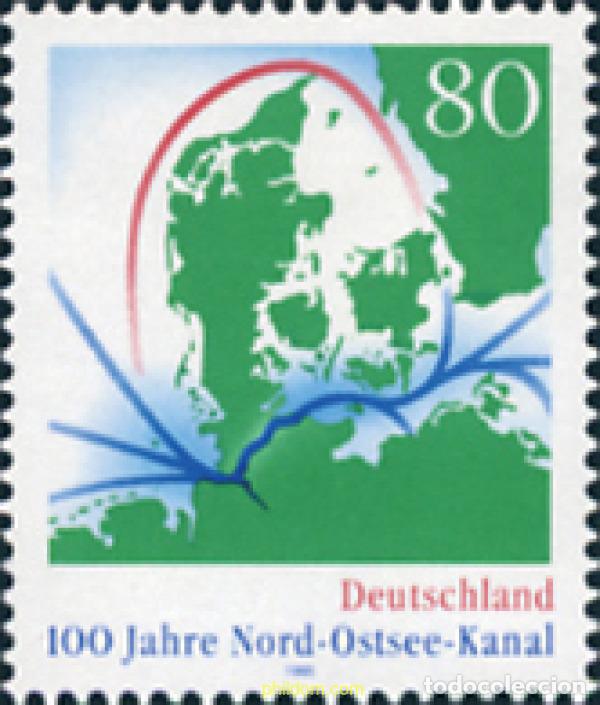 Sellos: 146419 MNH ALEMANIA FEDERAL 1995 CENTENARIO DEL CANAL DEL MAR DEL NORTE Y EL MAR BALTICO. CANAL DE