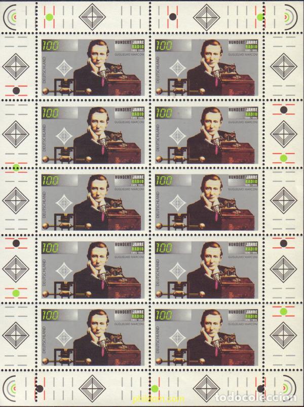 Sellos: 146418 MNH ALEMANIA FEDERAL 1995 CENTENARIO DE LA RADIO