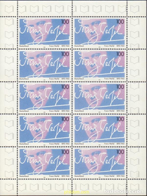 Timbres: 146444 MNH ALEMANIA FEDERAL 1995 50 ANIVERSARIO DE LA MUERTE DEL ESCRITOR FRANZ WERFEL