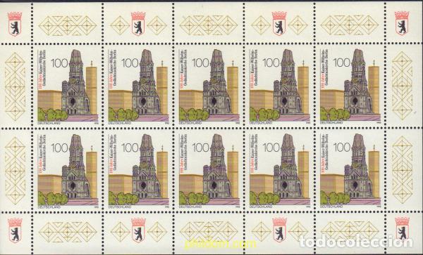 Timbres: 146442 MNH ALEMANIA FEDERAL 1995 CENTENARIO DE LA IGLESIA CONMEMORATIVA DEL EMPERADOR GUILLERMO DE