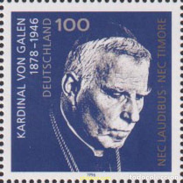 Sellos: 146518 MNH ALEMANIA FEDERAL 1996 50 ANIVERSARIO DE LA MUERTE DEL CARDENAL VON GALEN