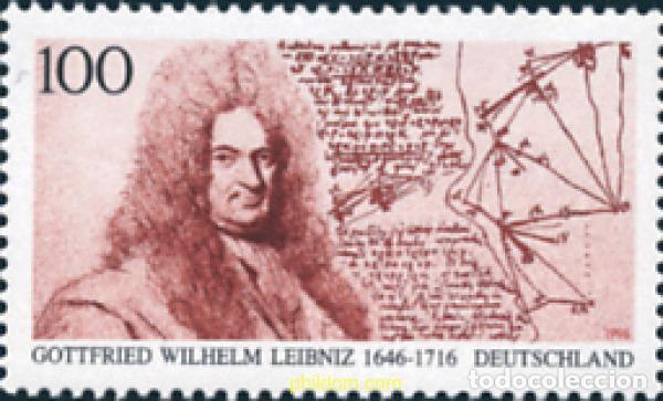 Selos: 146532 MNH ALEMANIA FEDERAL 1996 350 ANIVERSARIO DEL NACIMIENTO DE GOTTFRIED WILHELM LEIBNIZ