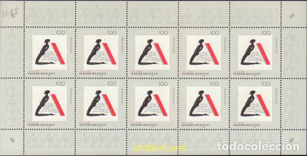Stamps: 146535 MNH ALEMANIA FEDERAL 1996 3 CENTENARIO DE LA ACADEMIA DE BELLAS ARTES DE BERLIN