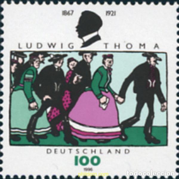 Stamps: 146540 MNH ALEMANIA FEDERAL 1996 75 ANIVERSARIO DE LA MUERTE DE LUDWIG THOMA