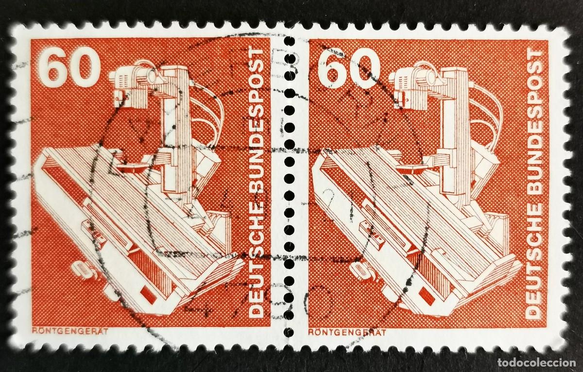 Stamps: Sello Alemania R. Federal 1978, industria y tecnolog&iacute;a: Aparato de rayos X, 60 Pf. Michel: DE 990