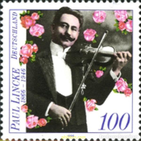 Sellos: 146547 MNH ALEMANIA FEDERAL 1996 50 ANIVERSARIO DE LA MUERTE DEL COMPOSITOR PAUL LINCKE