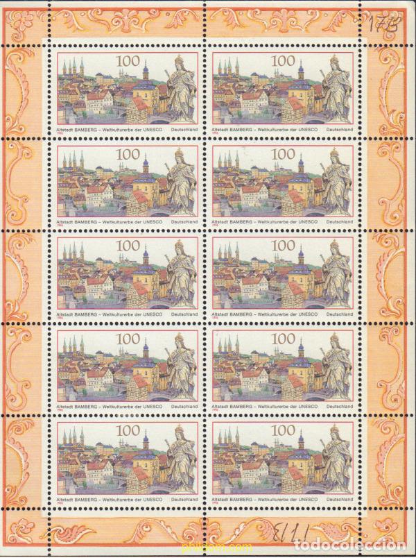 Sellos: 146555 MNH ALEMANIA FEDERAL 1996 PATRIMONIO DE LA HUMANIDAD, UNESCO