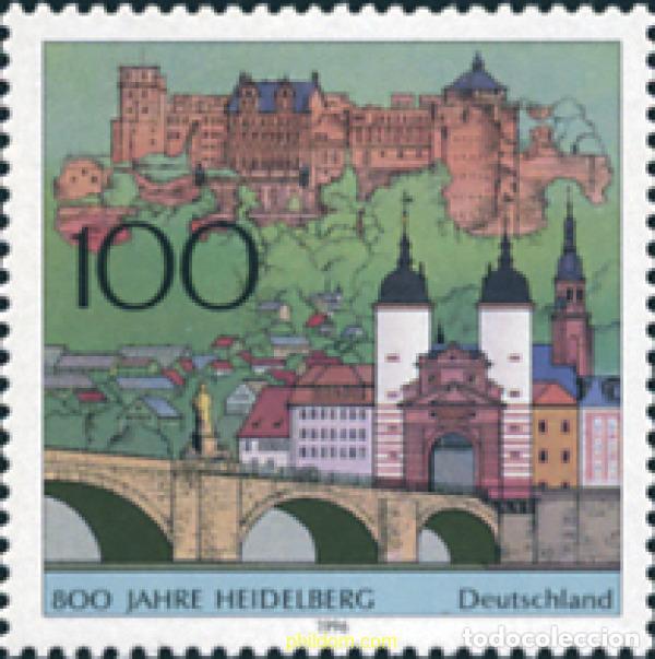 Sellos: 146536 MNH ALEMANIA FEDERAL 1996 800 ANIVERSARIO DE LA CIUDAD DE HEIDELBERG