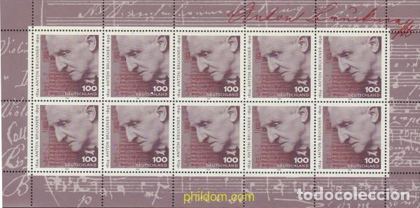 Sellos: 146565 MNH ALEMANIA FEDERAL 1996 CENTENARIO DE LA MUERTE DE ANTON BRUCKNER