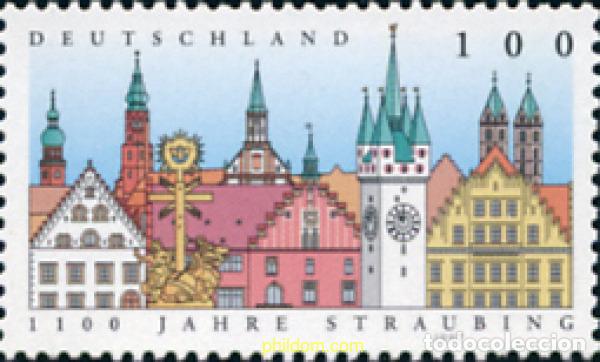 Sellos: 146607 MNH ALEMANIA FEDERAL 1997 1100 ANIVERSARIO DE LA CIUDAD DE STRAUBING