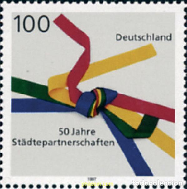 Sellos: 146628 MNH ALEMANIA FEDERAL 1997 50 ANIVERSARIO DE LA UNION DE CIUDADES