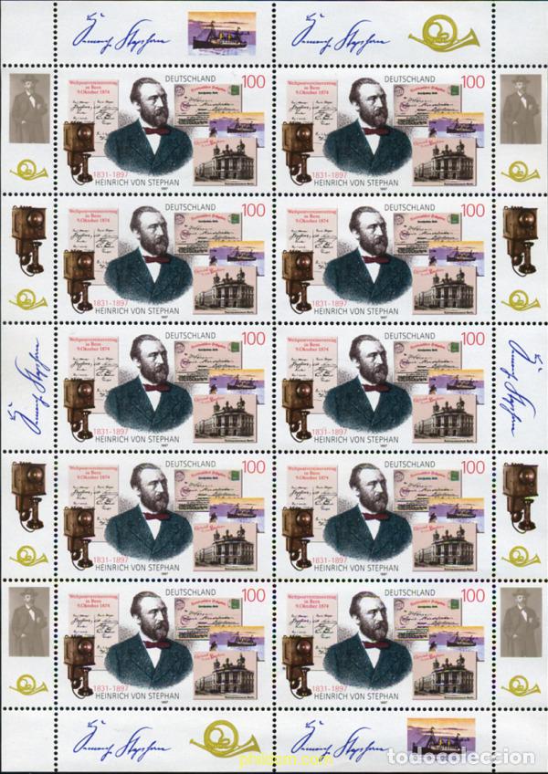 Sellos: 146615 MNH ALEMANIA FEDERAL 1997 CENTENARIO DE LA MUERTE DE HEINRICH VON STEPHAN
