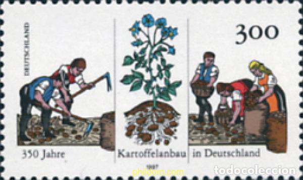Sellos: 146665 MNH ALEMANIA FEDERAL 1997 350 ANIVERSARIO DE LA CULTIVACION DE LA PATATA EN ALEMANIA