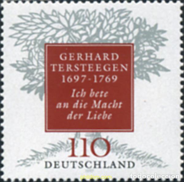 Stamps: 146691 MNH ALEMANIA FEDERAL 1997 300 ANIVERSARIO DEL NACIMIENTO DE GERHARD TERSTEEGEN