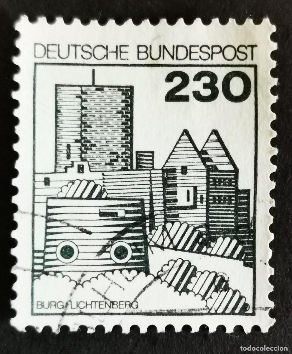 Stamps: Sello Alemania R. Federal 1978, Fortaleza de Lichtenberg, 230 Pf. Michel: DE 999