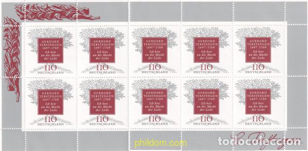Sellos: 146692 MNH ALEMANIA FEDERAL 1997 300 ANIVERSARIO DEL NACIMIENTO DE GERHARD TERSTEEGEN